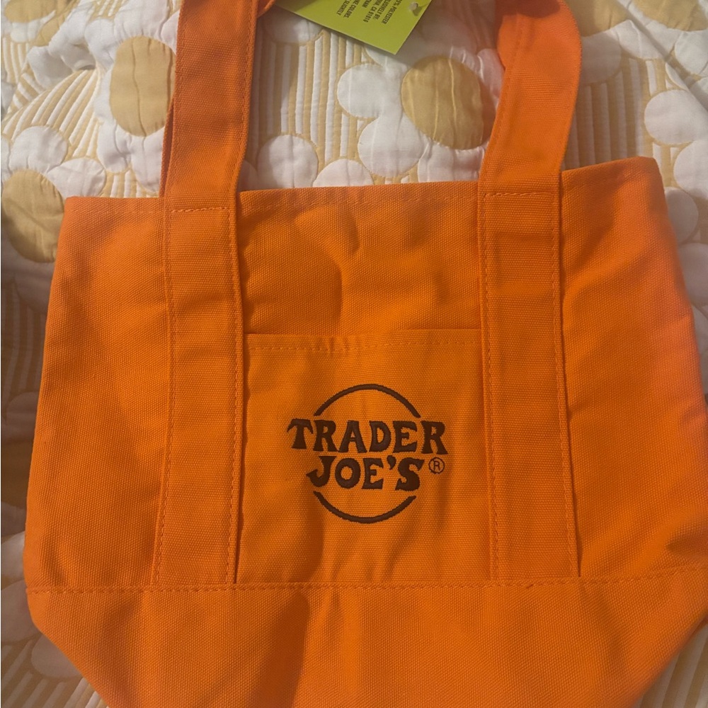 Trader Joe's Orange Tote Bag